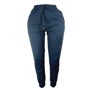 Uniqlo Women's Black Heather Drawstring Slim Sports Jogger Pants Size M